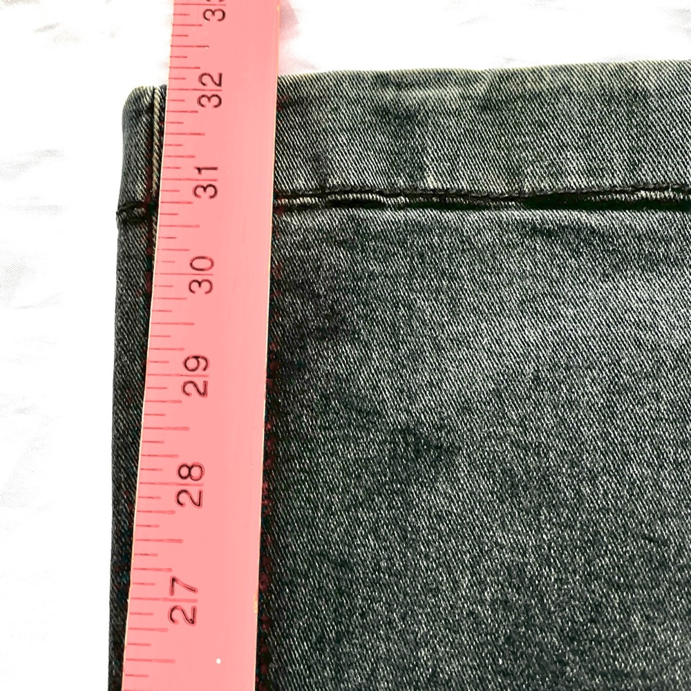 Free People Jeans Womens 27 (27x32) Black Mid Rise Flare Bell Bottom Hippie READ - Picture 8 of 9